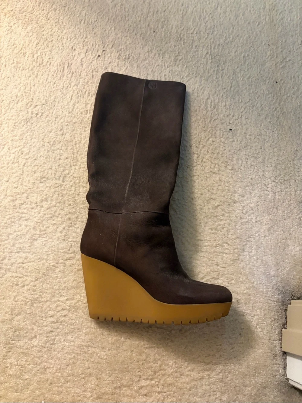 Gucci Over-the-Knee Stretch Boots in Dark Brown